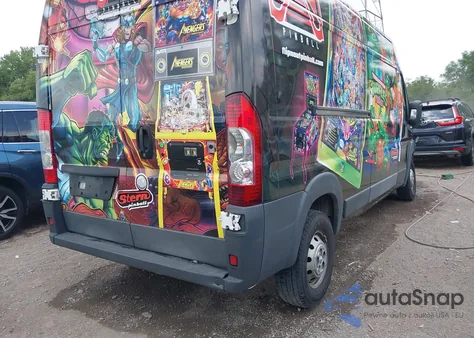 2017 Ram Promaster 2500 High Roof 159 Wb from USA, damaged, VIN 3C6TRVDGXHE547455